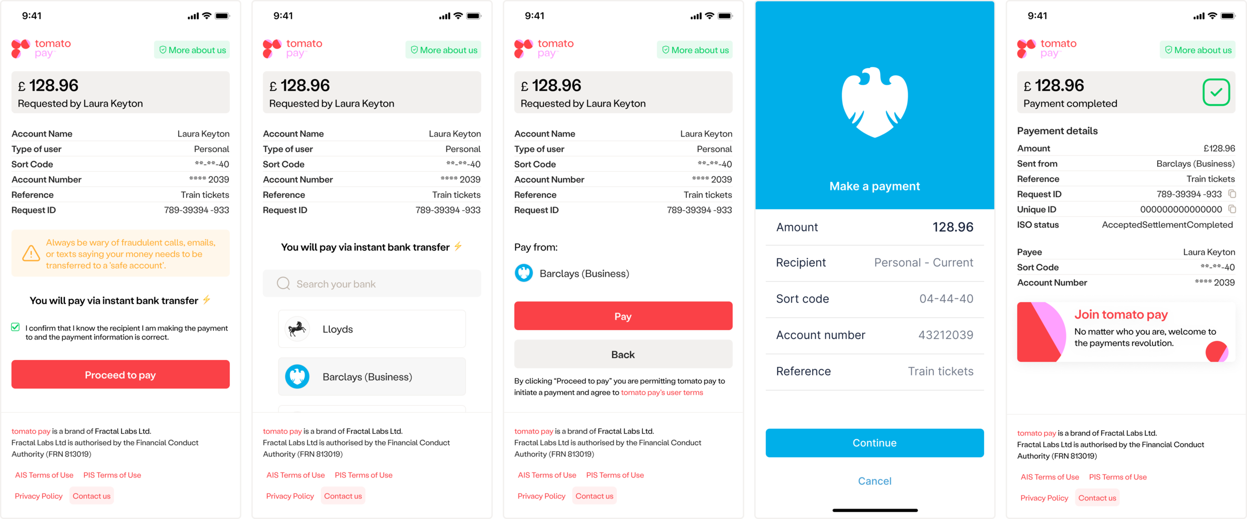 Web checkout UI